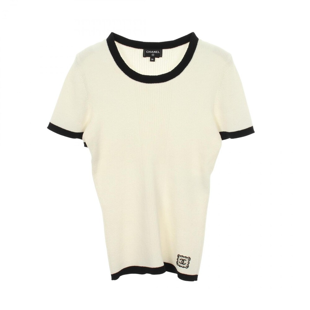 Chanel Coco Mark Short-Sleeve Ribbed #339405C10B